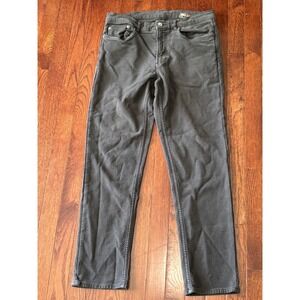 Faherty Brand Mens 33x28 Charcoal Gray 5-Pocket Stretch Pants MBC0021-OYX